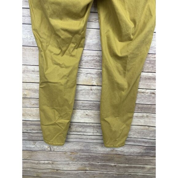 Anthropologie Womens Size 30 Mustard Yellow Denim Ankle Skinny Hi Rise Pant Boho - Picture 8 of 11